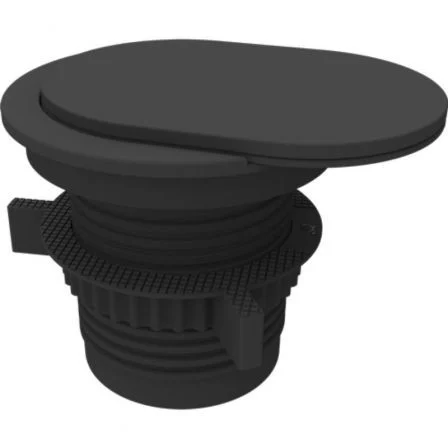 Fellowes Toma de Corriente Empotrable con USB-A y USB-C, Negro